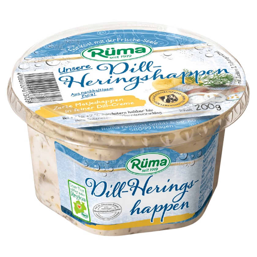 Rüma Dill Heringshappen Joghurt 200g